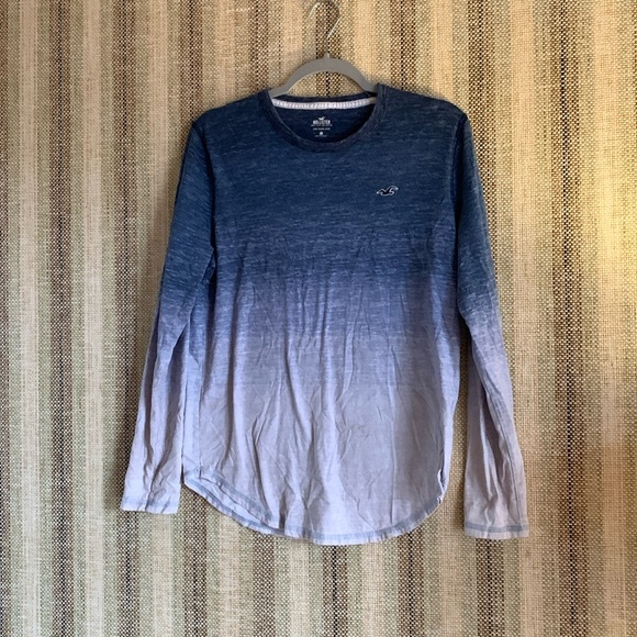 Hollister Other - Hollister Long Sleeve Crew Top Shirt Mens Small Blue Pullover Casual
